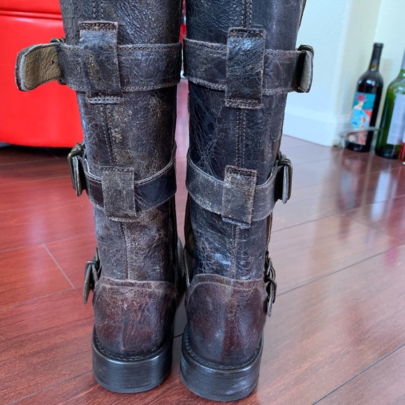 Steve Madden Buck Leather Boots 6 M Women